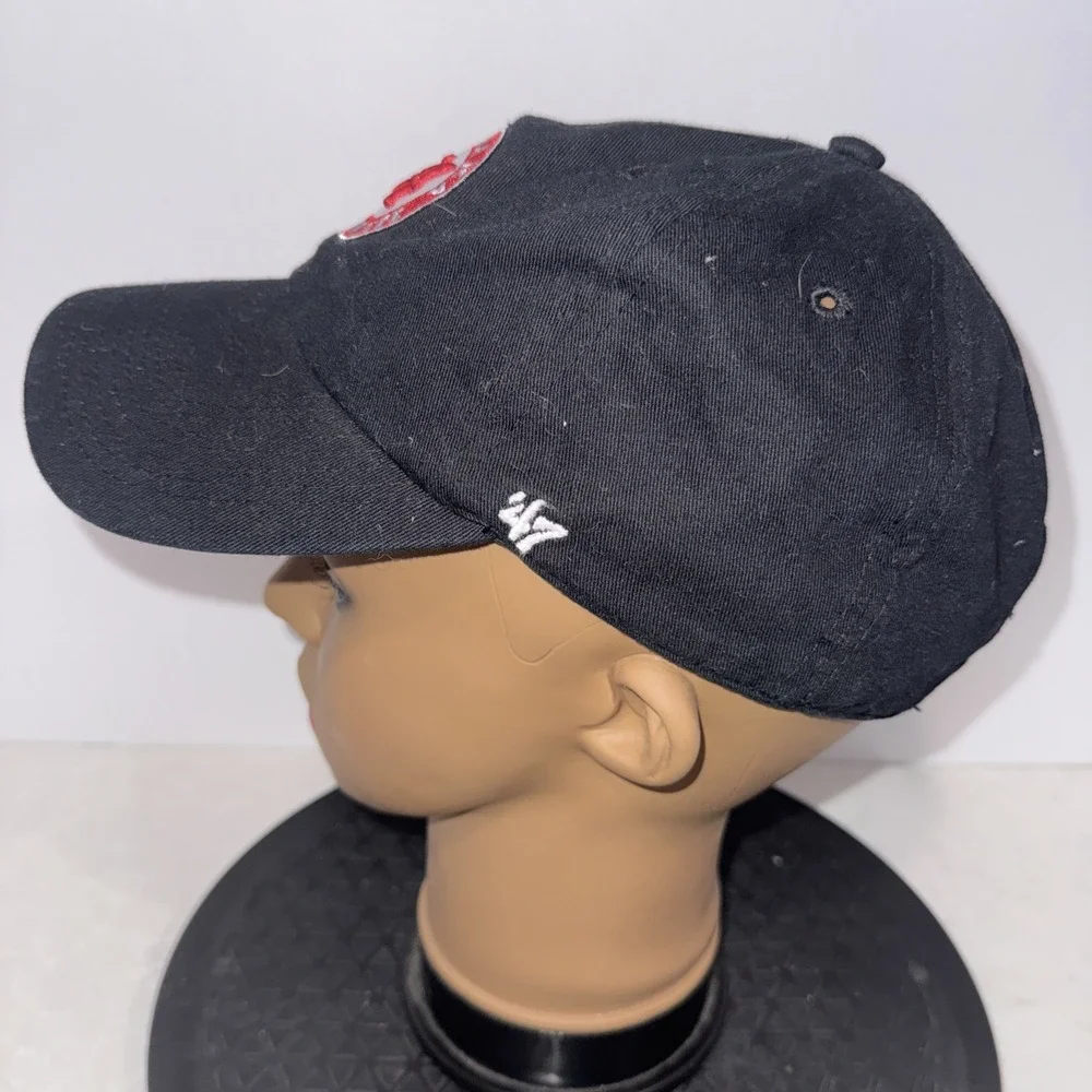 Alabama Crimson Tide 47 Brand Clean Up Hat Black Adjustable NCAA Cap oht